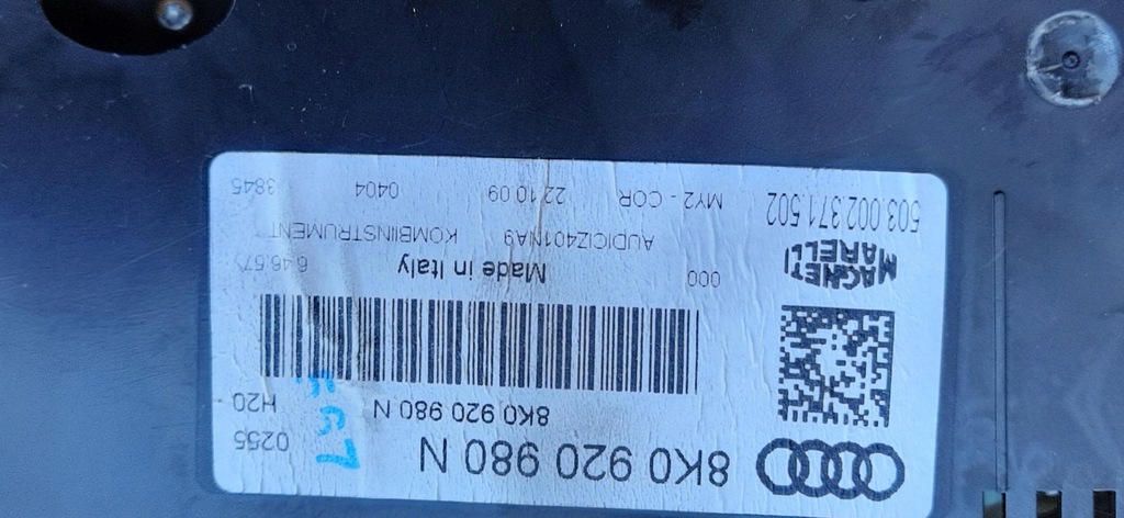 фото №6, Лічильник приладова панель 2.0tdi anglik audi a4 b8 8k0920980n