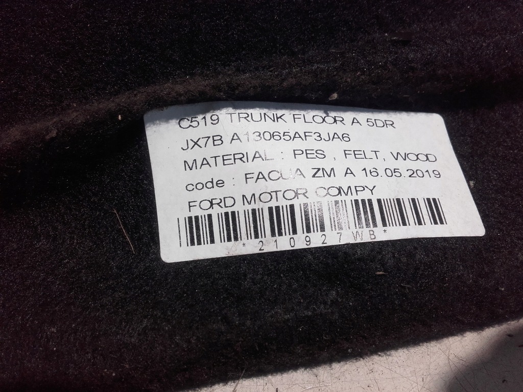 фото №5, Ford focus mk4 килимок обшивка багажника hb