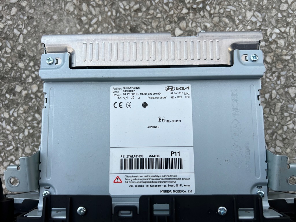 фото №4, Hyundai kona 1 i lift радіо навігація дисплей 96160-j9751nvc