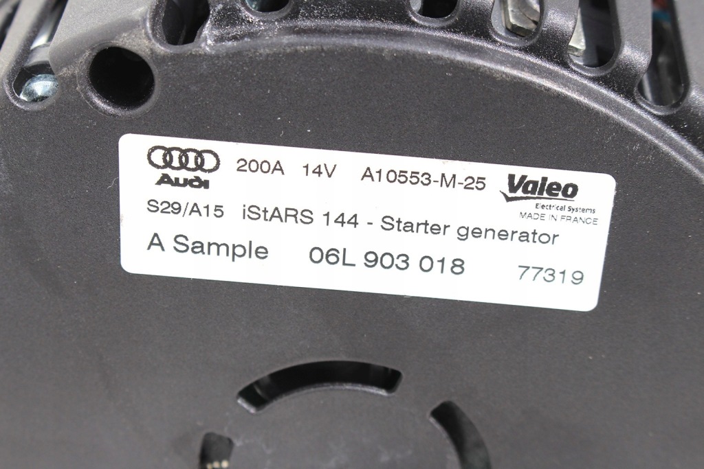 Audi a4 a5 генератор 06l903018 виробник valeo 06l 903 018 14v 200a 2.0 t в Україні