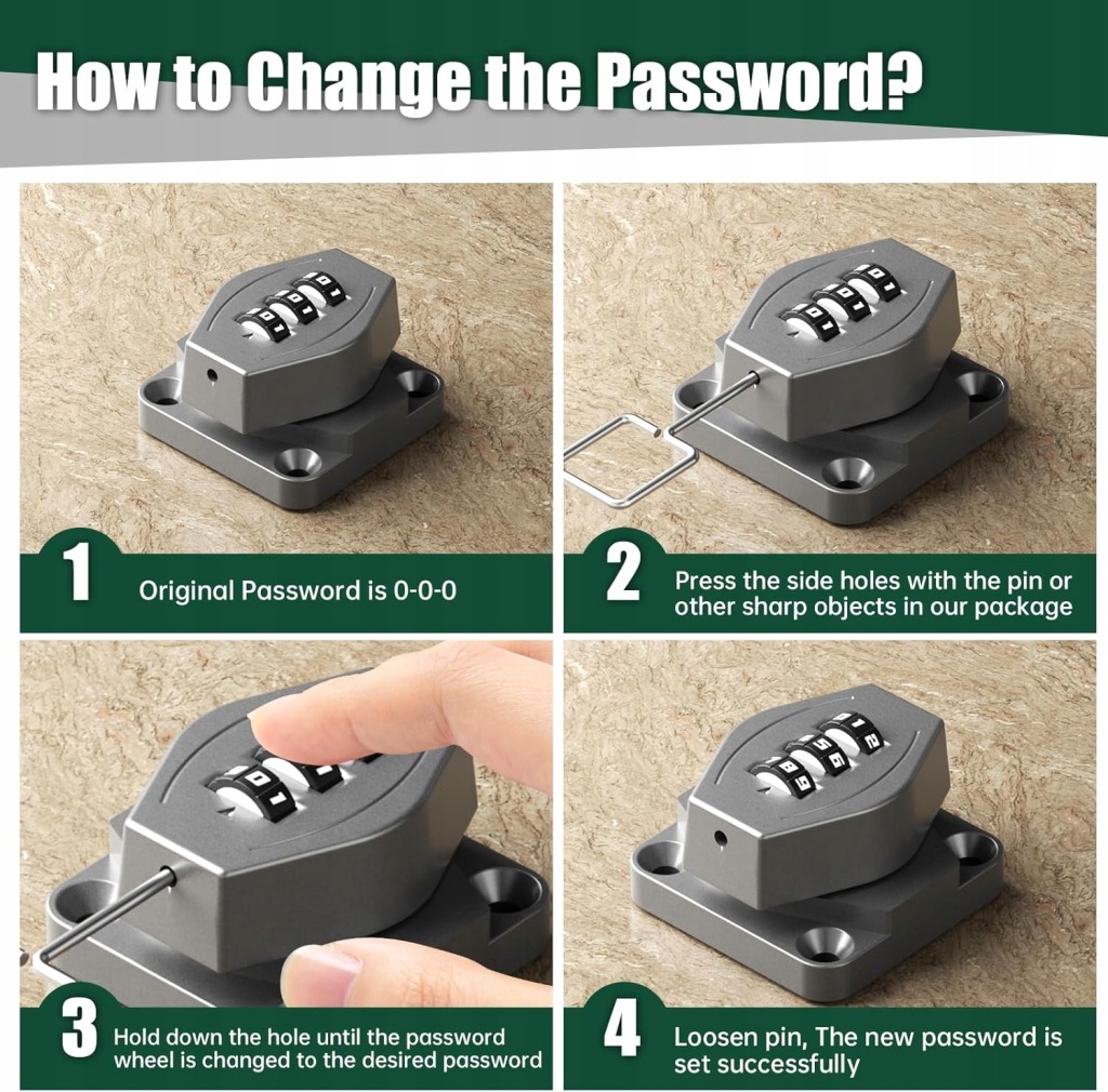 фото №6, Засов do дверь замок szyfrowy 10 cm szary do дверь раздвижных