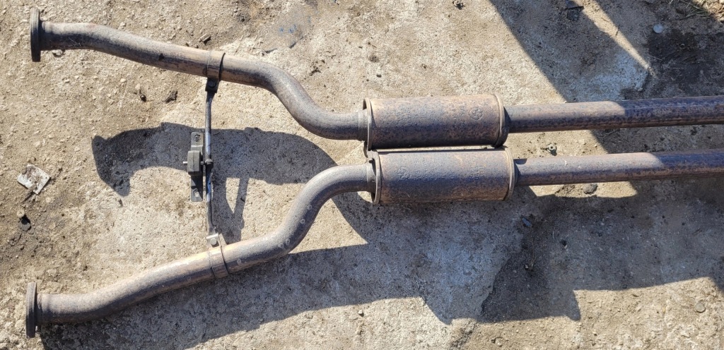 Гаситель выхлоп труба kompletny bmw e65 n62b40 n62 4.0b 7505798 7505797 Доставка