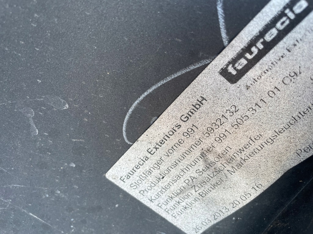 фото №9, Porsche 911 991 бампер передний