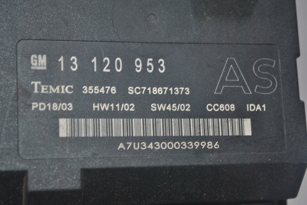 фото №3, Коробка модуль opel signum i 13120953as