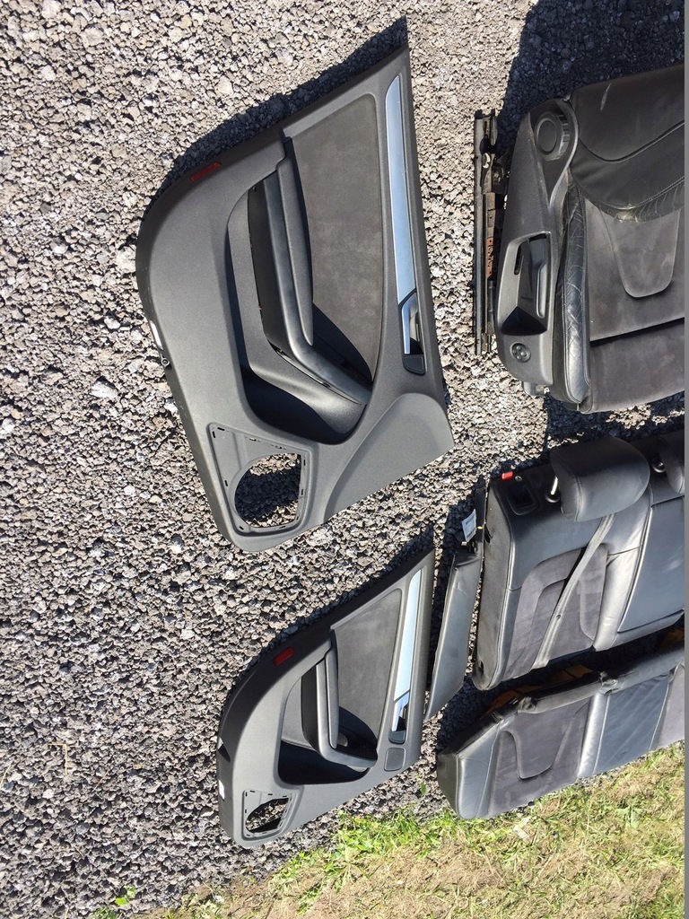 фото №5, Audi a4 b8 сиденья заднее сиденье полукожа alcantara s-line