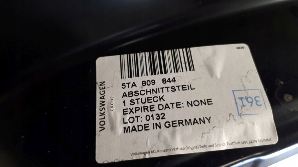 фото №9, Vw touran 2015-2021 крила правий задня