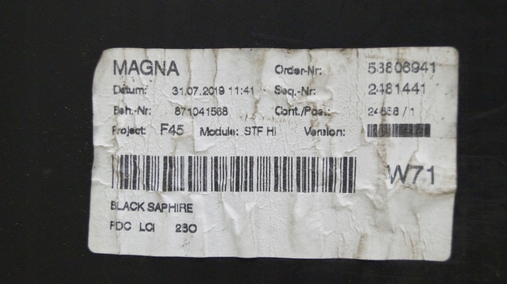 фото №9, Bmw 2 f45 m набір 14- бампер задній задня b9