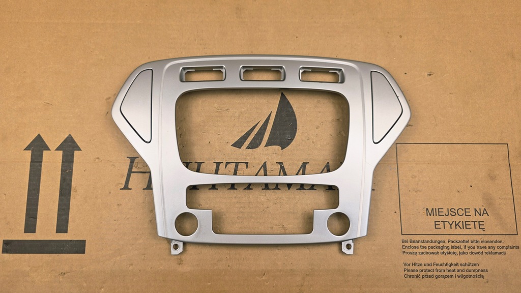 фото №1, Ford mondeo mk4 2007 - 2010 r. рамка радио консоли серебристая przedlift europa