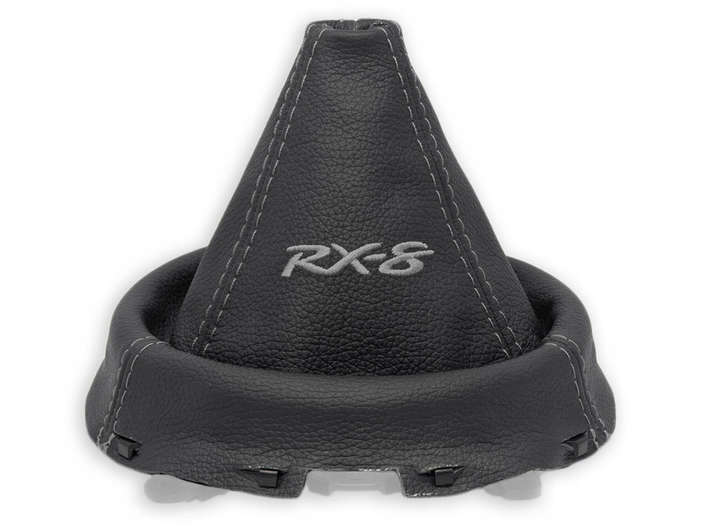 фото №1, Mazda rx-8 2003-2012 чехол переключения передач czarna кожа вышивка szary