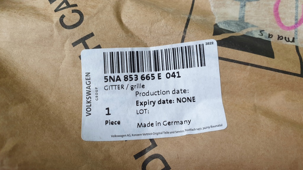 фото №9, Решітка заглушка бампер tiguan ii r-line 5na853665