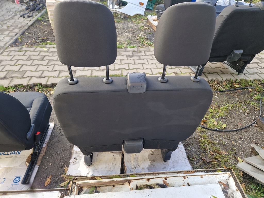 фото №13, Talento vivaro trafic b nv300 сидіння сидіння заднє сидіння kpl 1+2+3