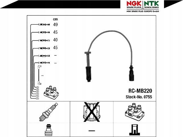 фото №2, Дроти запалювання [ngk]