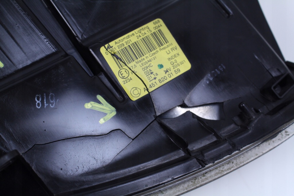 фото №5, Лампа левый перед smart fortwo ii 15r. electric