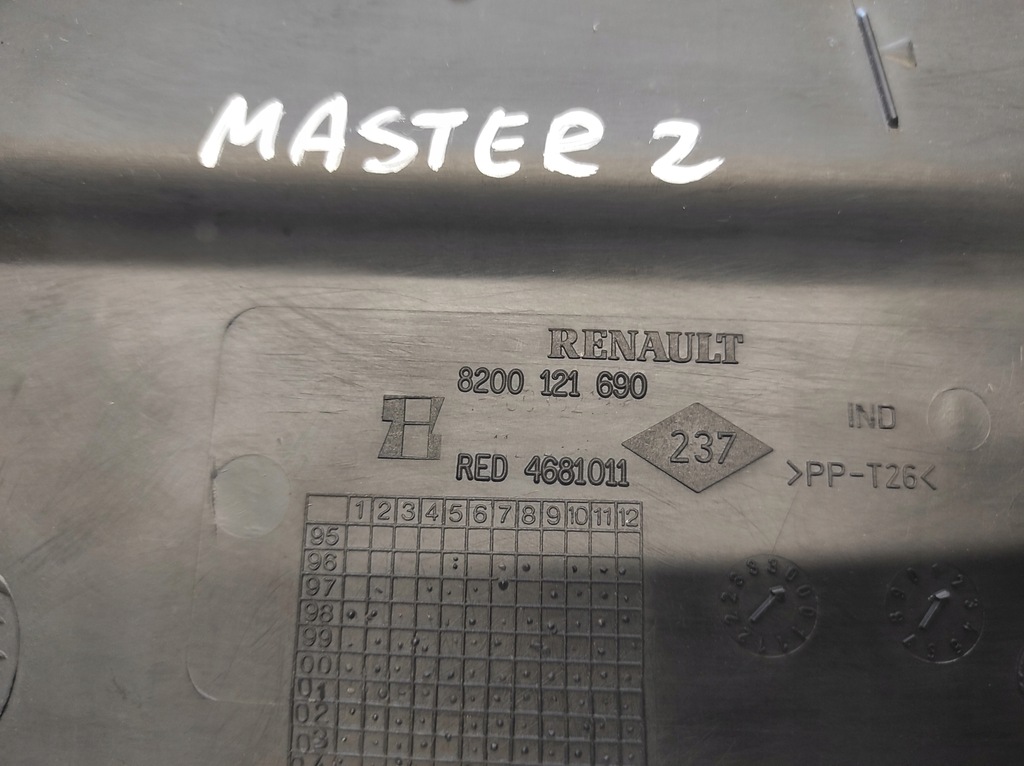 фото №7, Renault master 2 ii lift 03- жабо пластиковый левая правое