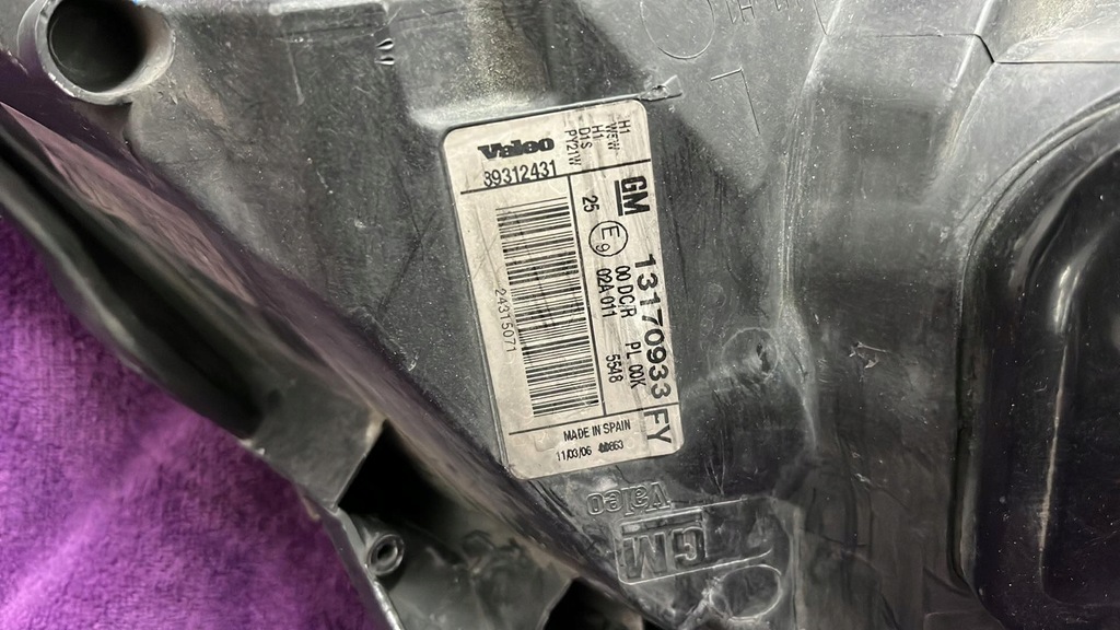 фото №8, Лампа opel vectra lift bi ксенон поворотна комплектна ліва europa