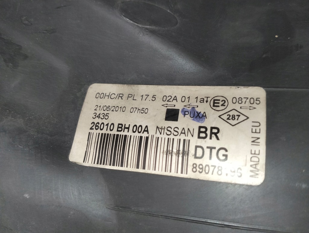 фото №15, Лампа права правий перед nissan note e11 lift lata 2009-2012 uk