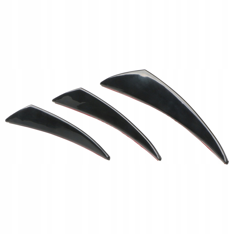 фото №7, 6 шт./набір передній спойлер бампера дифузор спліттер плавці накладка