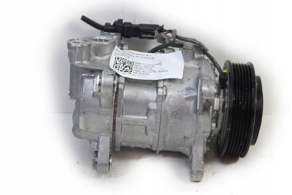 фото №7, Bmw 4 g23 насос кондиционера 6994082 кондиционер компрессор компрессор denso 63at -