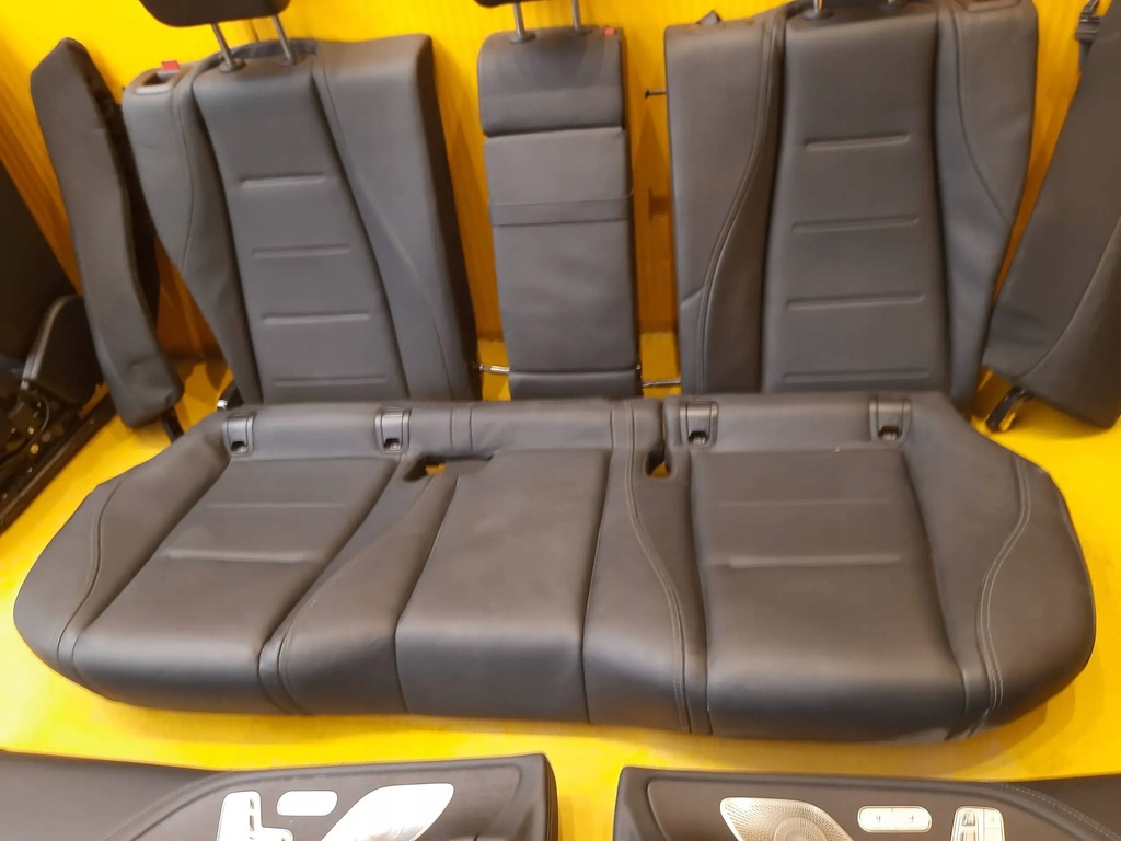 фото №13, Mercedes-benz gle w167 coupe сидіння заднє сидіння обшивки тунель модулі комплект