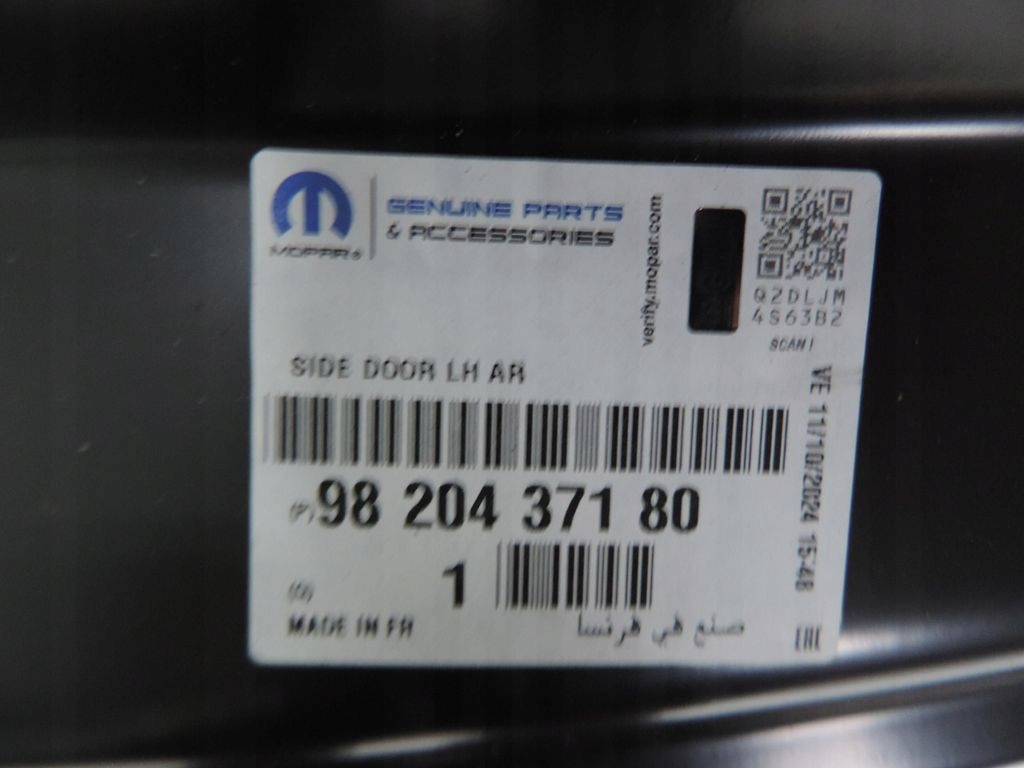 фото №12, Двері лівий задня opel combo e 9820437180 nowe оригінал