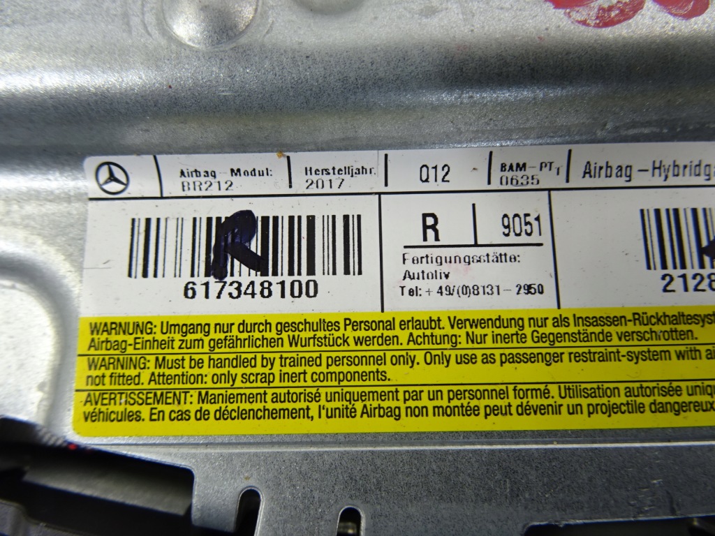 Mercedes подушка сиденье подушка безопасности правая w212 e klas 617348100 колодка 2009-16 Киев
