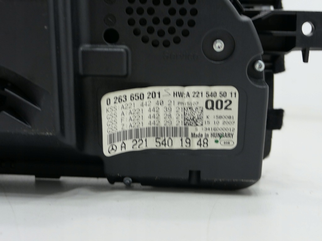 фото №7, Лічильник приладова панель a2215401948 mercedes cl w216 anglik