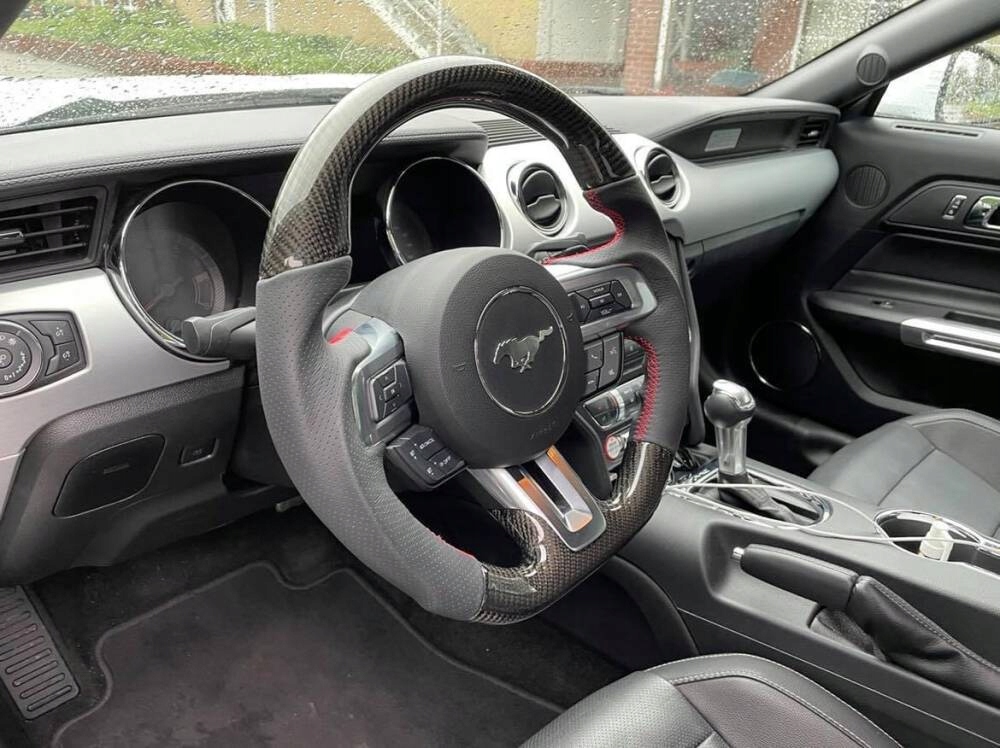 фото №5, Воздуховод карбон + кожа ford mustang 2015-2017