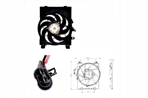 фото №2, Вентилятор радіатора з корпус opel combo combo