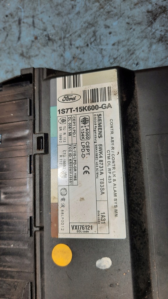 фото №4, Модуль комфорту ford mondeo mk3 01r 1s7t-15k600-ga