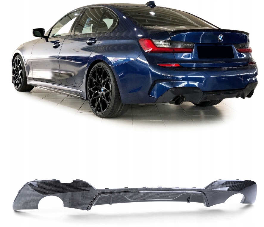 фото №1, Диффузор накладка задняя bmw g20 g21 карбон
