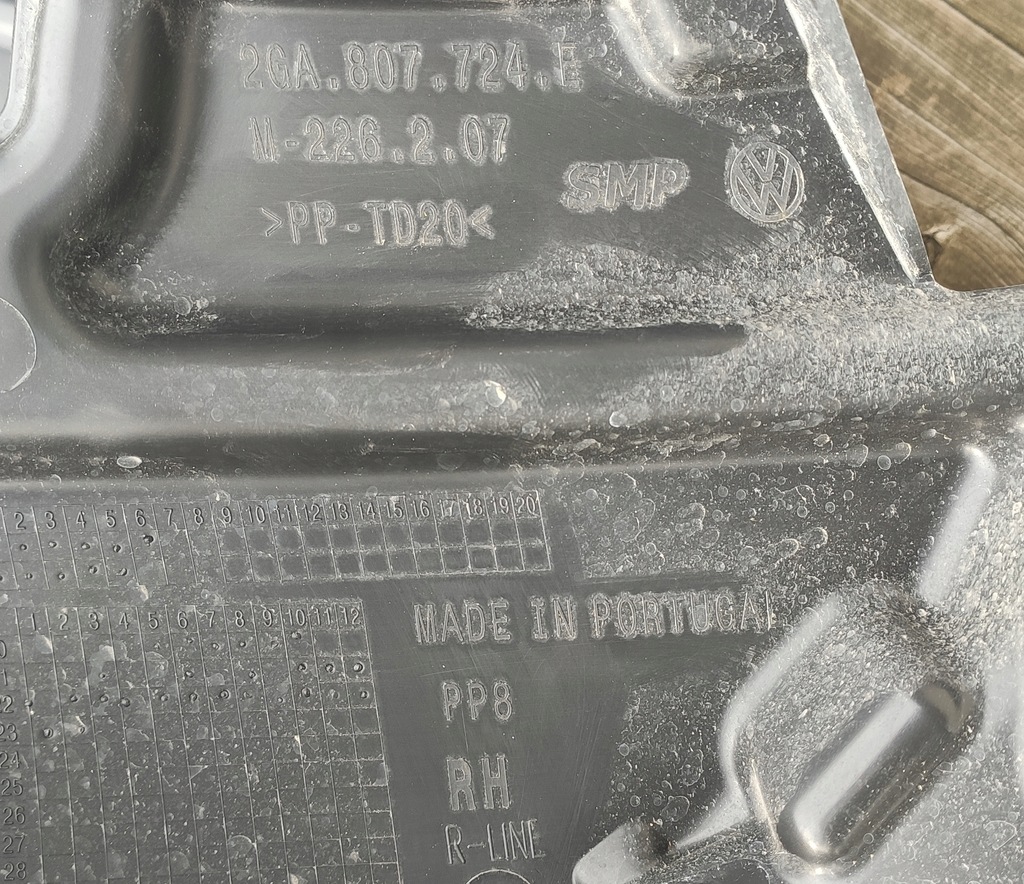 фото №3, Напрямна бампера vw t-roc troc lift r line r-line перед правий лівий 2ga