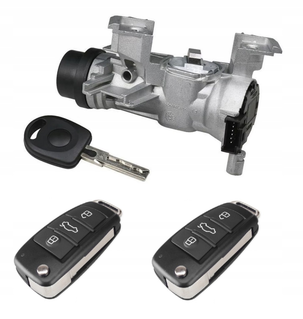 фото №1, Замок зажигания с ключами audi a3 8p 1k0905851b 2005-2012