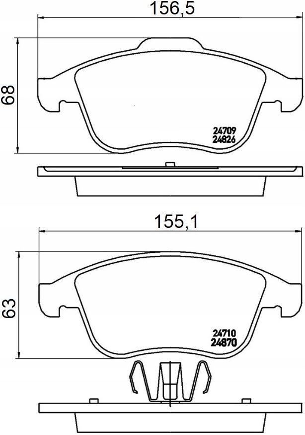 фото №2, Тормозные колодки fdb4068 renault talisman 15r- перед sys.ate