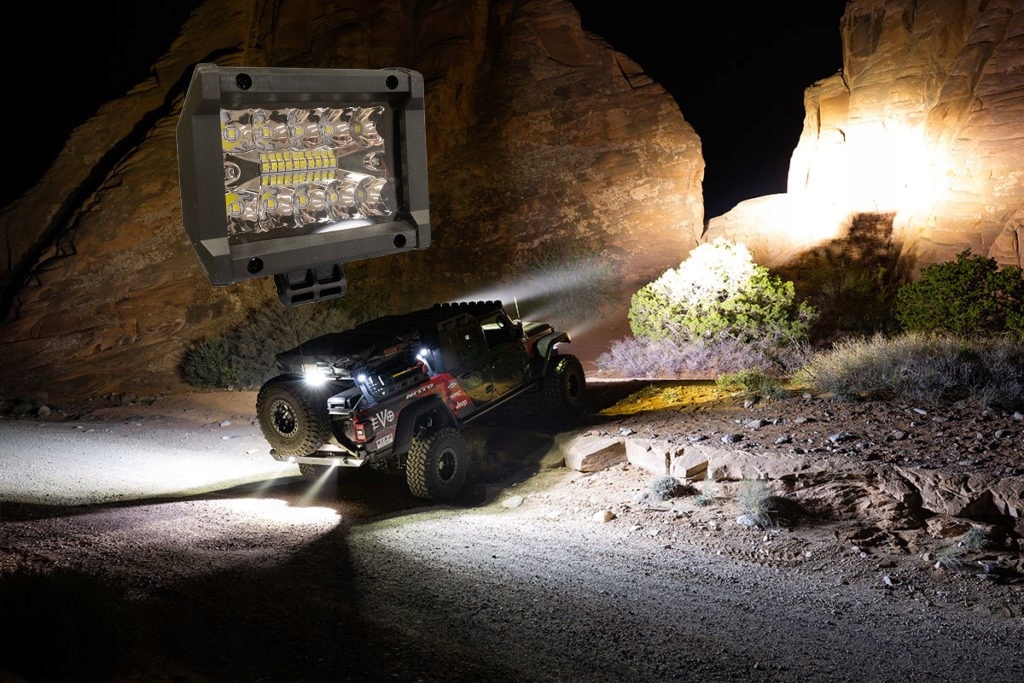 Протитуманна фара led 60w прожектор лампа робоча фара 12v 24v посилена Київ