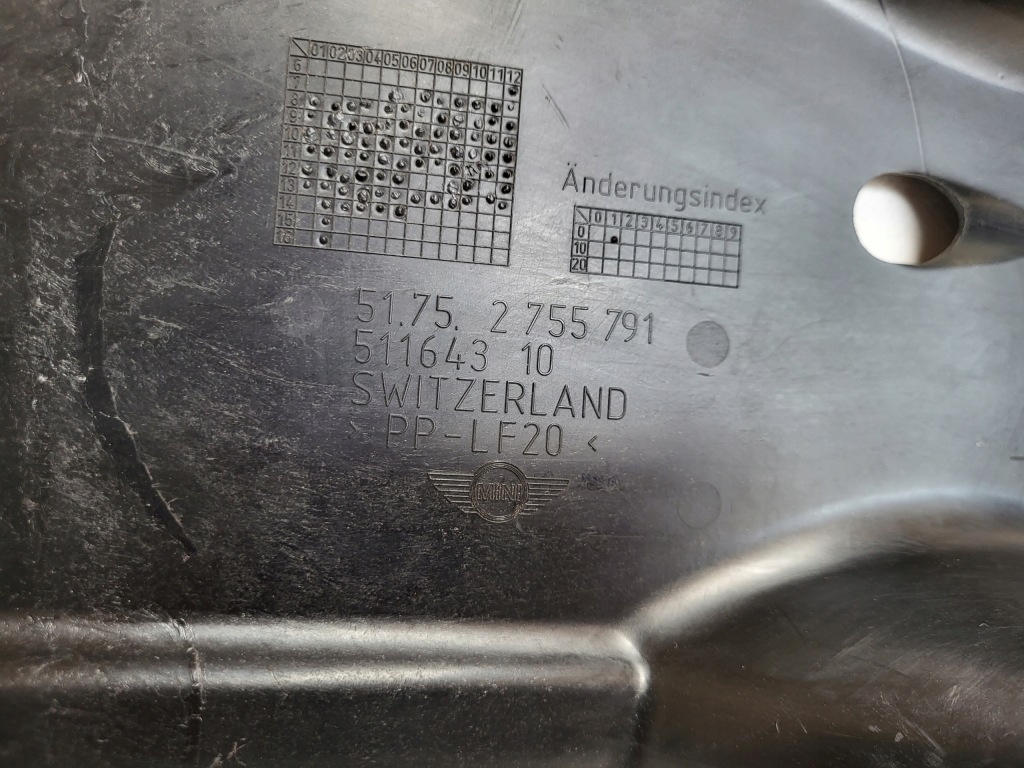 Накладка подвеска, левая mini cooper r55/r56 оригинал Цена