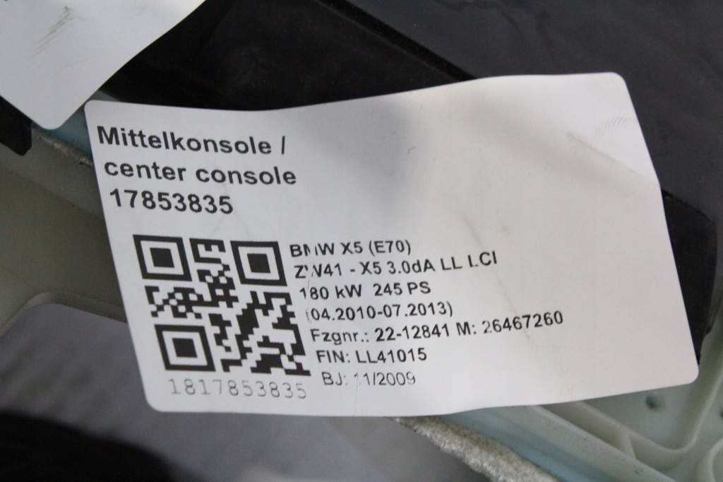 фото №9, Тунель середній підлокітник zimt braunbmw e70 x5