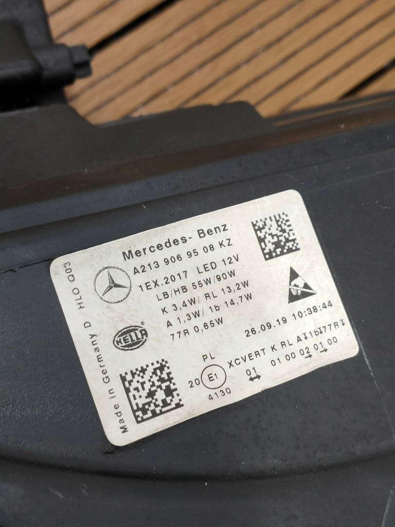 фото №11, Mercedes e-klasa w213 16-21 лампа передняя левая a2139069508 multibeam eu