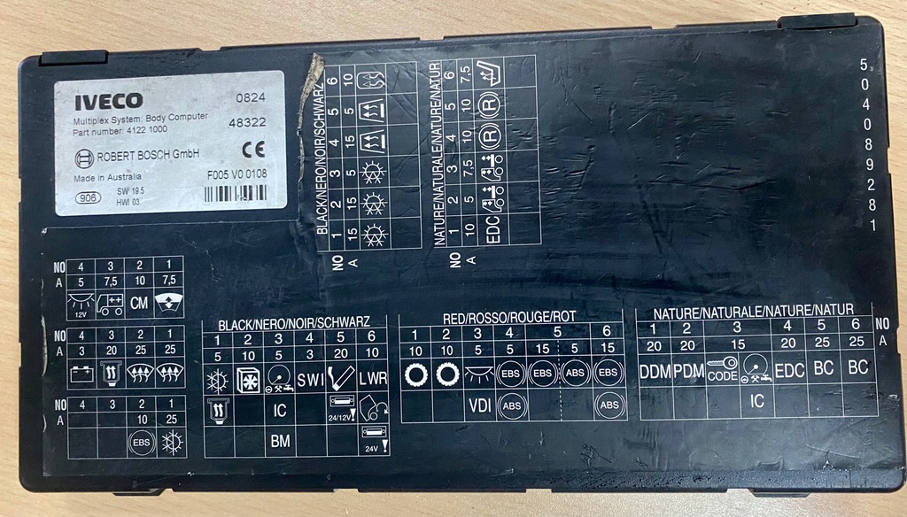 фото №5, 41221000 iveco stralis кузов блок управления