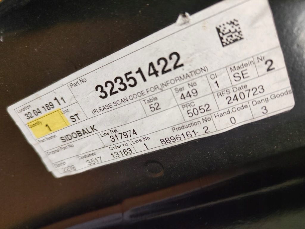 фото №6, Nowa лонжерон лівий задня volvo xc 90 xc90 ii 32351422