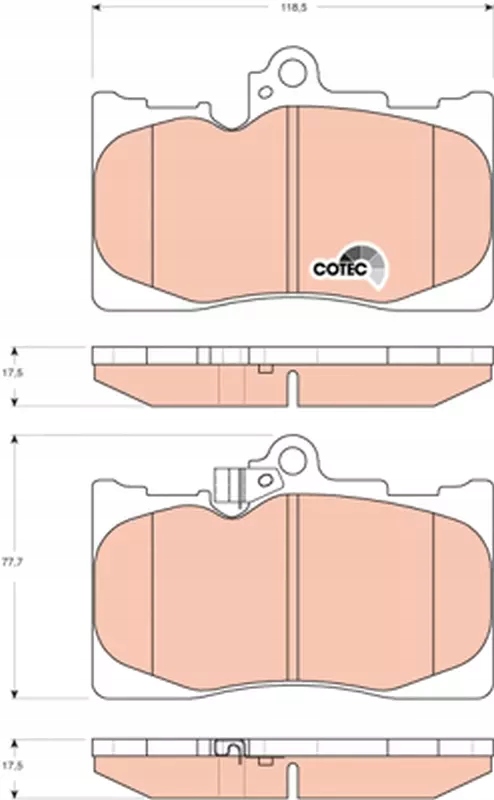 фото №2, Trw gdb3398 набір гальмівних колодок гальмівних, гальма дискові