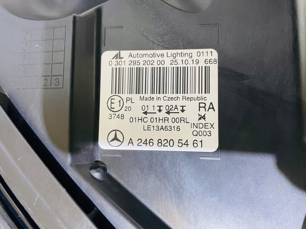 фото №7, Mercedes b klasa w246 lift лампа правая перед 2016-2018 rok