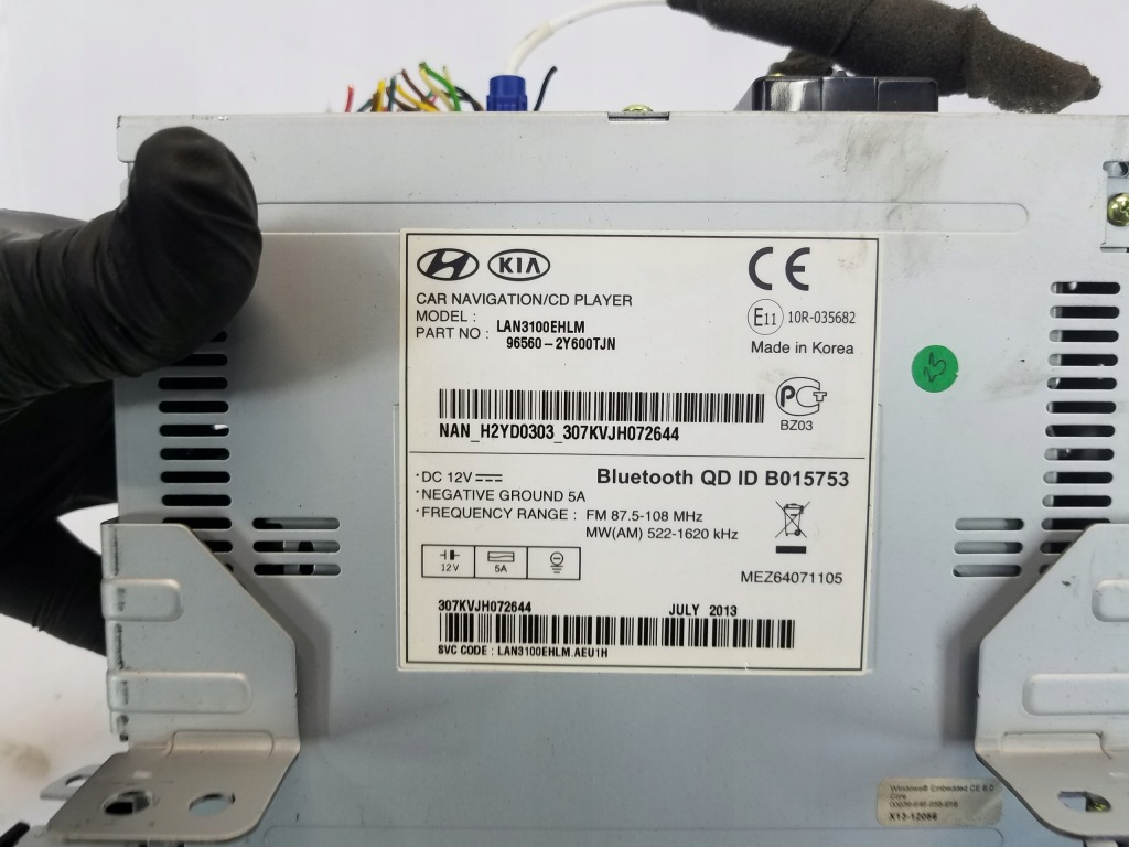 Радио навигация hyundai ix35 рестайлинг  96560-2y600tjn Недорого