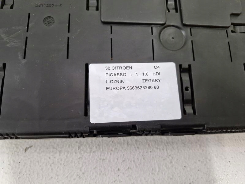 фото №6, Citroen c4 picasso i 1 1.6 hdi счетчик приборы europa 9663623280