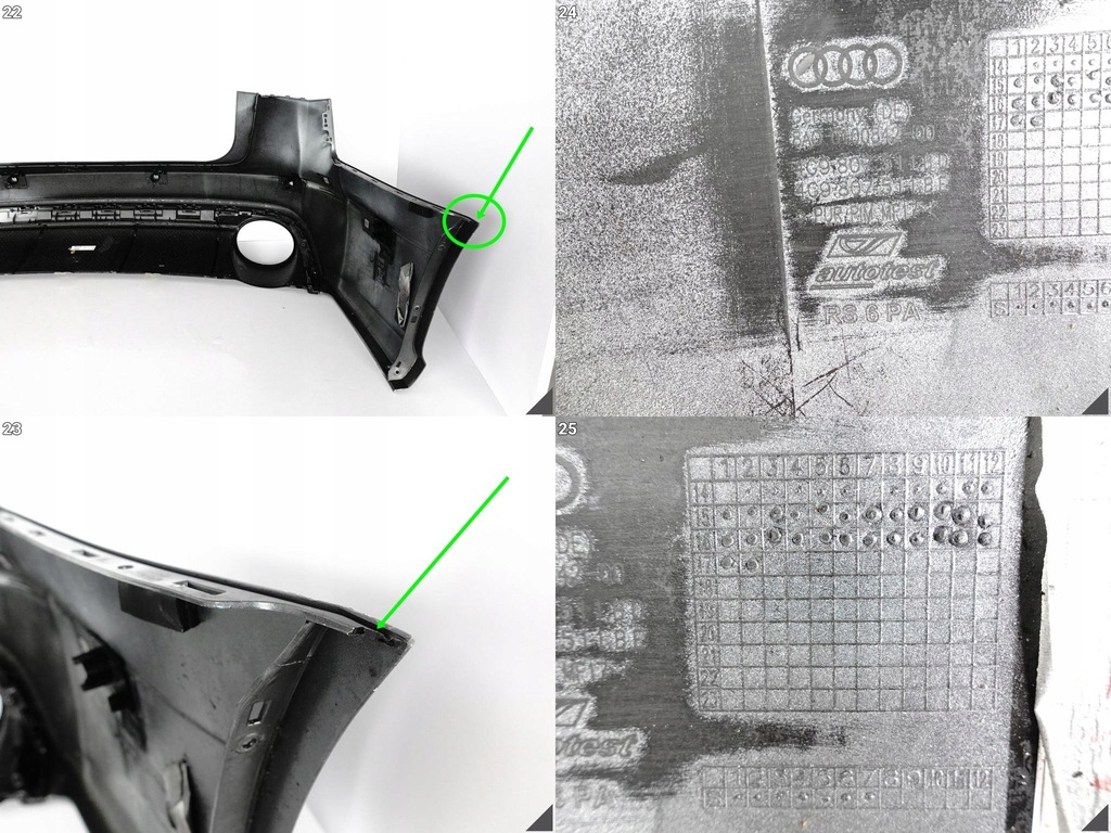 фото №11, Audi rs6 4g9 c7 lift 14-18 kombi/avant бампер tył+spoiler дифузор карбон