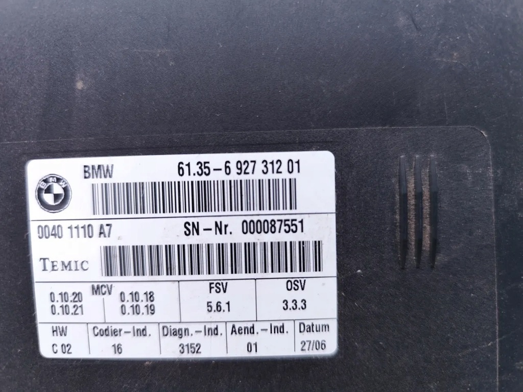 фото №7, Bmw 7 series модуль / блок керування сидіння 730ld дизель 170kw 231 hp 6927312