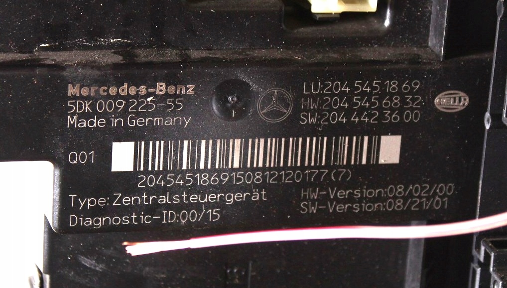 фото №11, Коробка bsi модуль sam mercedes w204 a2045451869