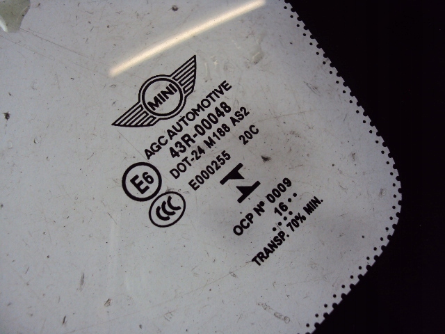 фото №4, Стекло правый задняя mini cooper one f55 2016 rok