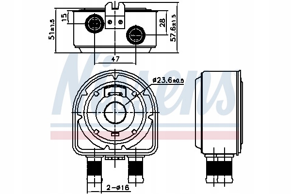 фото №9, Радиатор масла nissens 91295