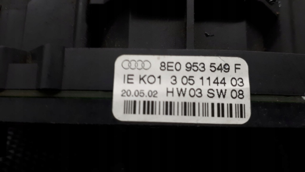 фото №11, 8e0953549f перемикач комбінований audi a4 b6