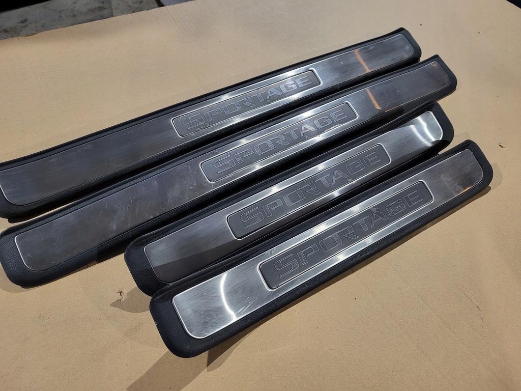 фото №2, Kia sportage ii накладки пороговые хром молдинг порог